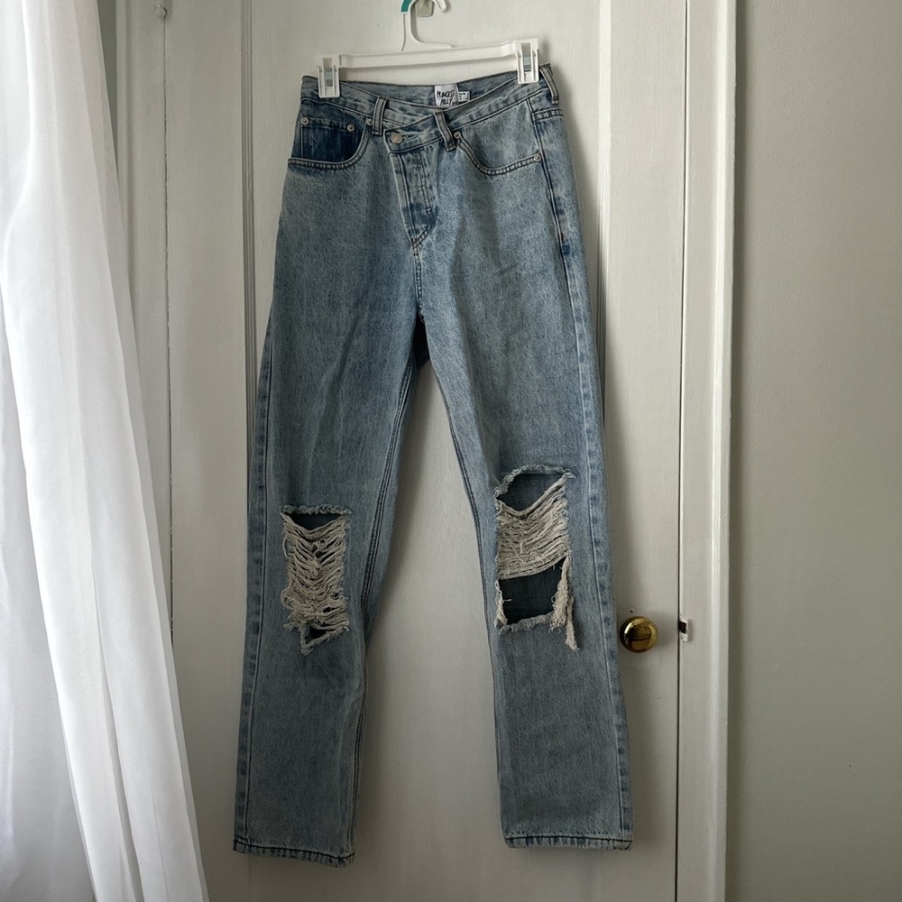 PRINCESS POLLY CROSS OVER JEANS!! Size 0